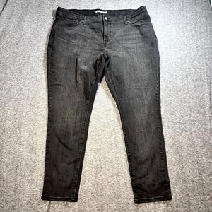 Levi’s 310 Shaping Super Skinny Stretch Denim Black Jeans Plus Size 24W